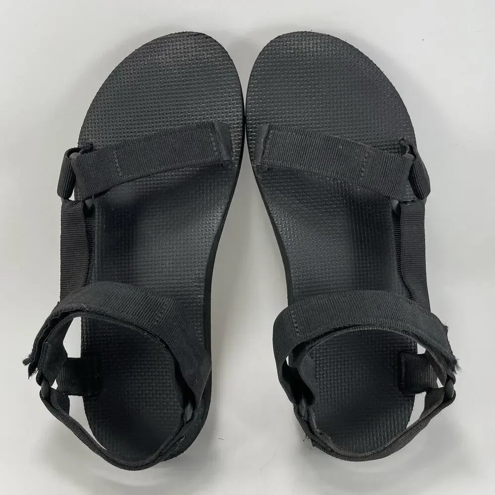 Teva Original Universal Active Sandals Mens Size 10 Black Strappy Athletic